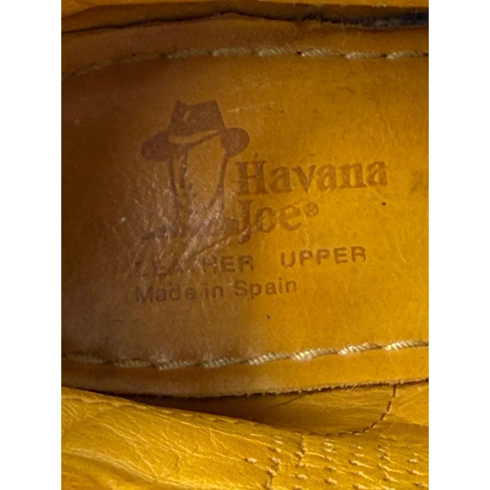 Havana Joe Brown Leather Chukka Boots Spain 201-B Women Size 8 Ankle Lug Sole